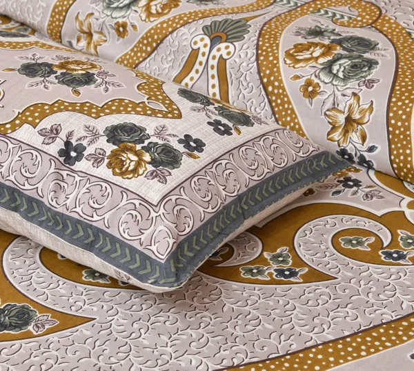 Brown_Cotton_Royal_Elegance_Double_Bedsheet_With_Pillow_Cover_100_X_108_Cm